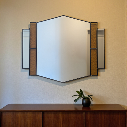 Art Deco Mirror (Amber)