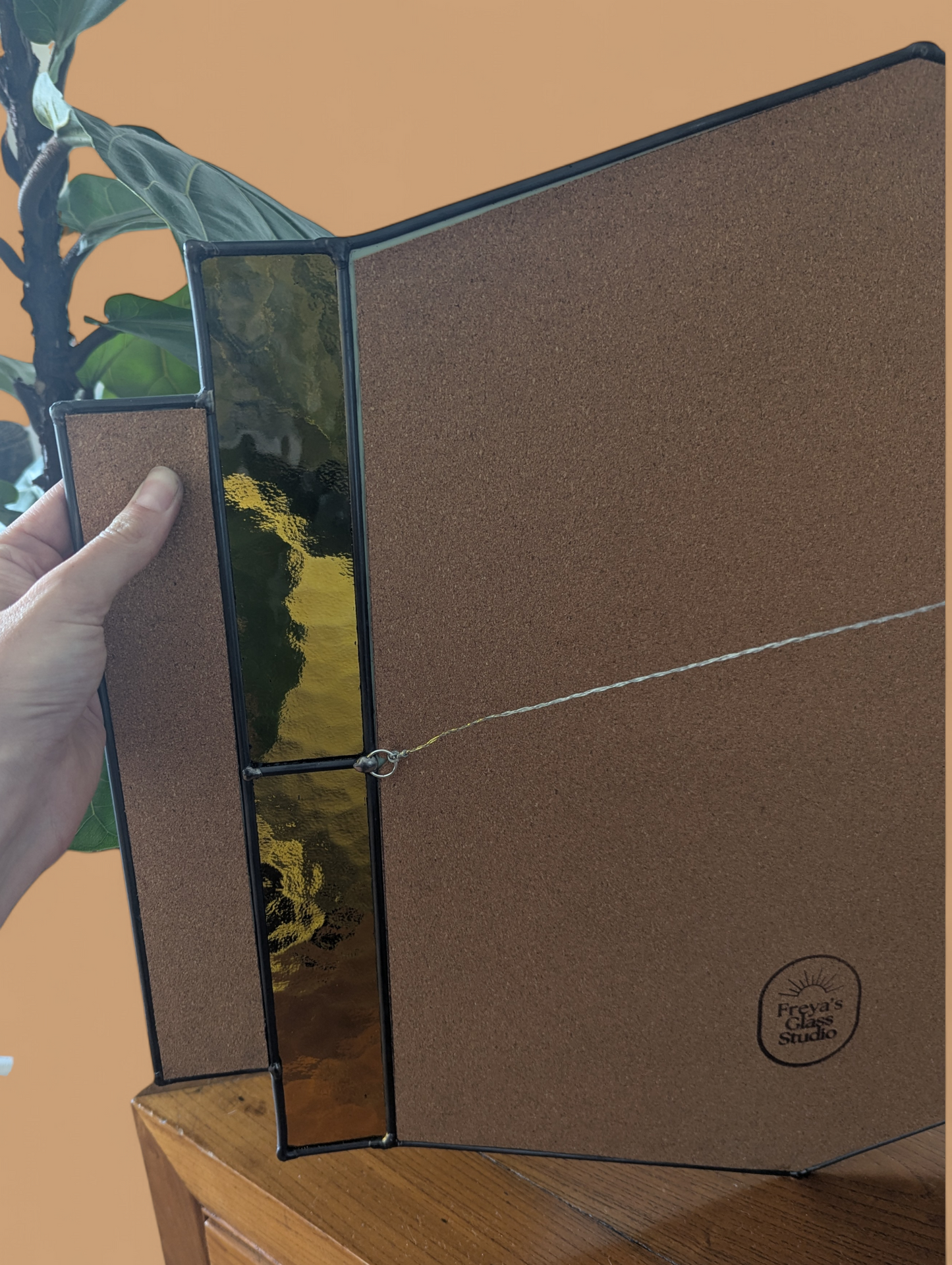 Art Deco Mirror (Amber)